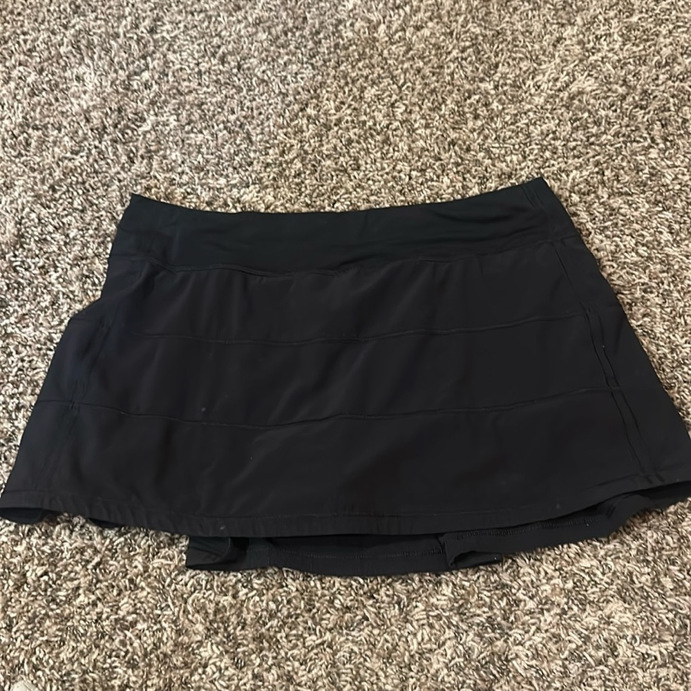 Lululemon black pace rival skirt